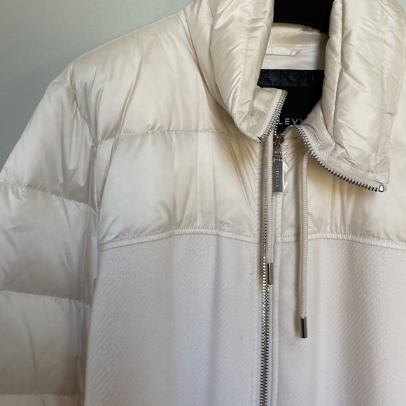 Dawn Levy NY wool & down midi length coat with fringe - Picture 10 of 11